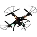 Syma Xmas Gift X5HC 2.4 GHZ 6 Axis Gyro Barometer Altitude Hold RC Headless Mode Quadcopter Drone UFO with 2.0MP HD Camera and Floureon Propeller