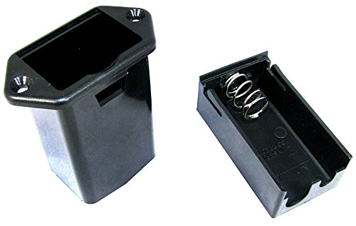 2pc. 9-volt battery Tray - Externally Accessible Panel Mount