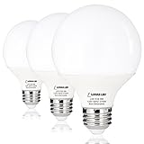 LOHAS LED Globe Lights, G25 LED Bulb, 9 Watt (60 Watt Equivalent) LED Vanity Light Bulbs (2700k) Warm White, Medium Base (E26), 270 Degree Beam, LED Globe Bulb for Home Lighting, Not Dimmable-3 Pack