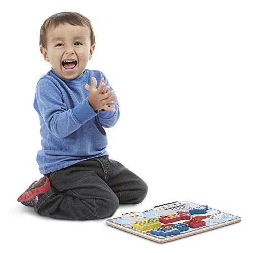 6 Melissa+Doug+Vehicles+Wooden+Chunky