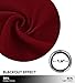 NICETOWN Short Curtains for Bedroom, Blackout Small Window Valances - Pair of Thermal Insulated Eyelet Top Plain Blackout Tier Curtains (42 Width x 24 inches Length 1.2 inches Header, Burgundy)