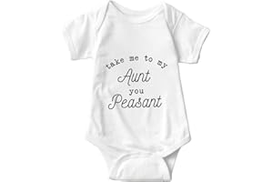 listery Take Me To My Aunt You Peasant Baby Funny auntie Baby Bodysuit Cute Aunt White Baby Clothes 0-12