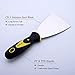 Stiff Steel Metal Scraper Set, MSKEI Drywall Taping Knife, 3 Pc Paint Scraper Tool(2