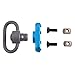 JIALITTE M-lok Sling Mount Standard QD Sling Swivel 1.25 Inch Adapter for M lok Rail (Blue)