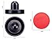 jollylife Black Air Hockey Pushers Set of 2 and 4 Red Pucks
