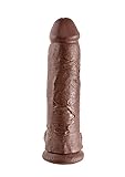 Pipedream King Cock with Balls, Brown, 12 Inch