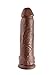 Pipedream King Cock with Balls, Brown, 12 Inch