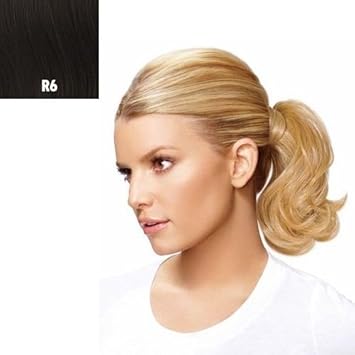 Amazon Com Mid Length Bump Up Pony Wavy Jessica Simpson Hair