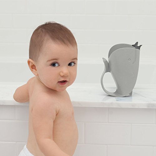 Skip Hop Moby Bath Tear-Free Waterfall Rinser Bath Cup, Grey