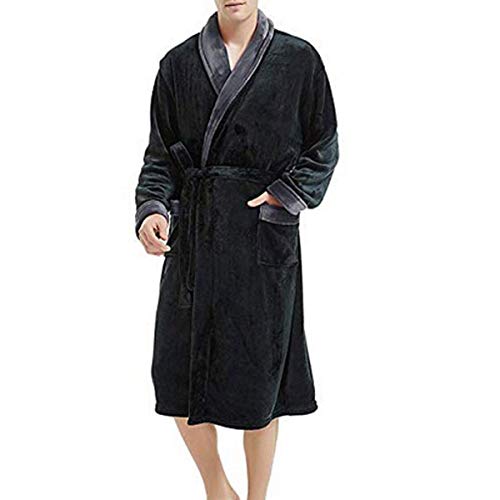 Pigiama-Accappatoio-da-Uomo-Pigiama-Manica-Lunga-con-Colletto-a-V-Camicia-da-Notte-Camicia-da-Notte-Loungewear-Plus-Size-Abbigliamento-per-la-casa-Inverno-da-Piccolo-a-5XL