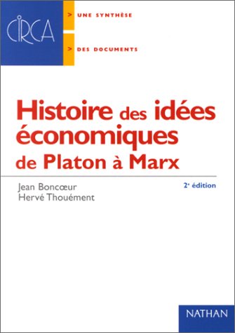 Histoire des idées économiques de Platon à Marx