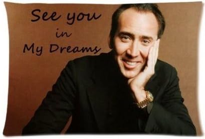 (Customised Service) TiAmoShop Nicolas Cage Dreams with You Pillowcase Standard Size Design Cotton Pillow Case