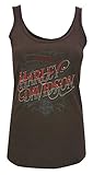 Harley-Davidson Women's Gunslinger Embellished Sleeveless Tank Top, Cocoa