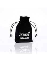 JFORYOU - 5 piercings para ombligo de acero inoxidable de 0.49 oz con ópalo de circonita cúbica