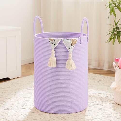 Woven Cotton Rope Laundry Basket