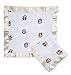 aden by aden + anais Issie Security Blanket; Super Soft 100% Cotton Muslin; Satin Trim; 2-pack; caleb - monkey