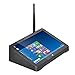 HIGOLE F2 Mini PC Desktop, Smart TV Box, 7inch Touch Screen, Intel Baytrail Atom Z3735F Quad Core, Windows 10 Android 4.4 Dual OS, 2GB RAM 64GB eMMC, HDMI, USB, RJ45, WIFI, Bluetooth 4.0, Black