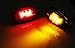 iJDMTOY Smoked Lens Amber/Red LED Rear Bed Side Marker Lights Set Compatible With Chevrolet Silverado GMC Sierra 2500 3500 HD Dually Truck Double Wheel Side Fenders