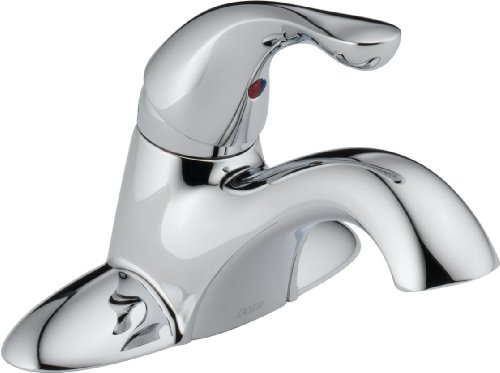 Delta 500-DST Classic Single Handle Centerset Bathroom Faucet - Less Pop-Up, Chrome
