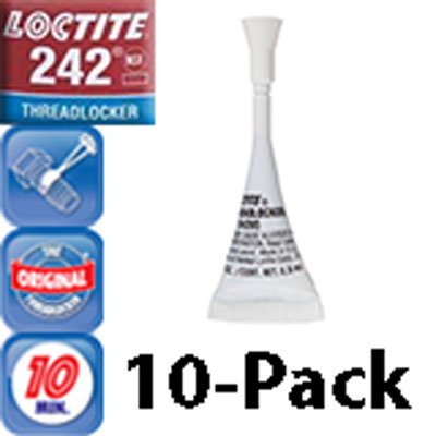 Loctite 242 Multi-Purpose Medium-Strength Threadlocker Small-Job Pack 1/2ml - 10 Pack