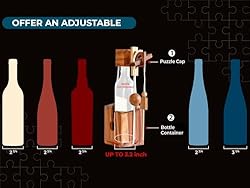 BSIRI Gifts Wine Bottle Puzzles Drinking Games for