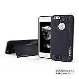 Caseguru Armor Guard Slim Fit Case for iPhone 6 / iPhone 6S (4.7 Inch) [STAND FEATURE] - Black
