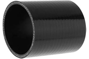 AotoKoop 4In Straight Silicone Coupler, Length 4In (102mm), 4-Ply Reinforced for Turbo Intercooler Intake Tube, Black (ID 102mm)