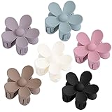 6PCS Hair Clips Set: Matte Large Claw Clips, Cute
