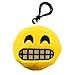 Nuoxinus Emoji Keychain Mini Plush Pillows, Cute Toys Party Supplies Favors Handbag Key Chains, Bags Backpack Accessories for Women Men Teens Girls Boys Kids (Set of 6, 2.4 inch)
