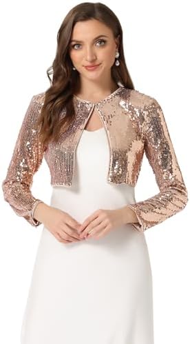 iiniim Womens Long Flared Sleeve Shrug Bolero Vintage Lace Crop