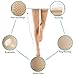 Open Toe Compression Stockings Women Men, Thigh-High Firm Support 20-30 mmHg Graduated Compression Socks - Moderate Toeless Medical Support Hose Swelling Varicose Veins Edema (Beige, Large)