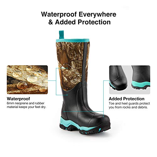 TIDEWE Hunting Boot for Women, Insulated Waterproof Durable 15" Women's