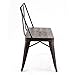 COSTWAY Industrial Dining Bench 2 Person Mid-Century Vintage Wood Seat Metal Backrest and Legs Indoor Outdoor Patio Garden Bench with Floor Protectors