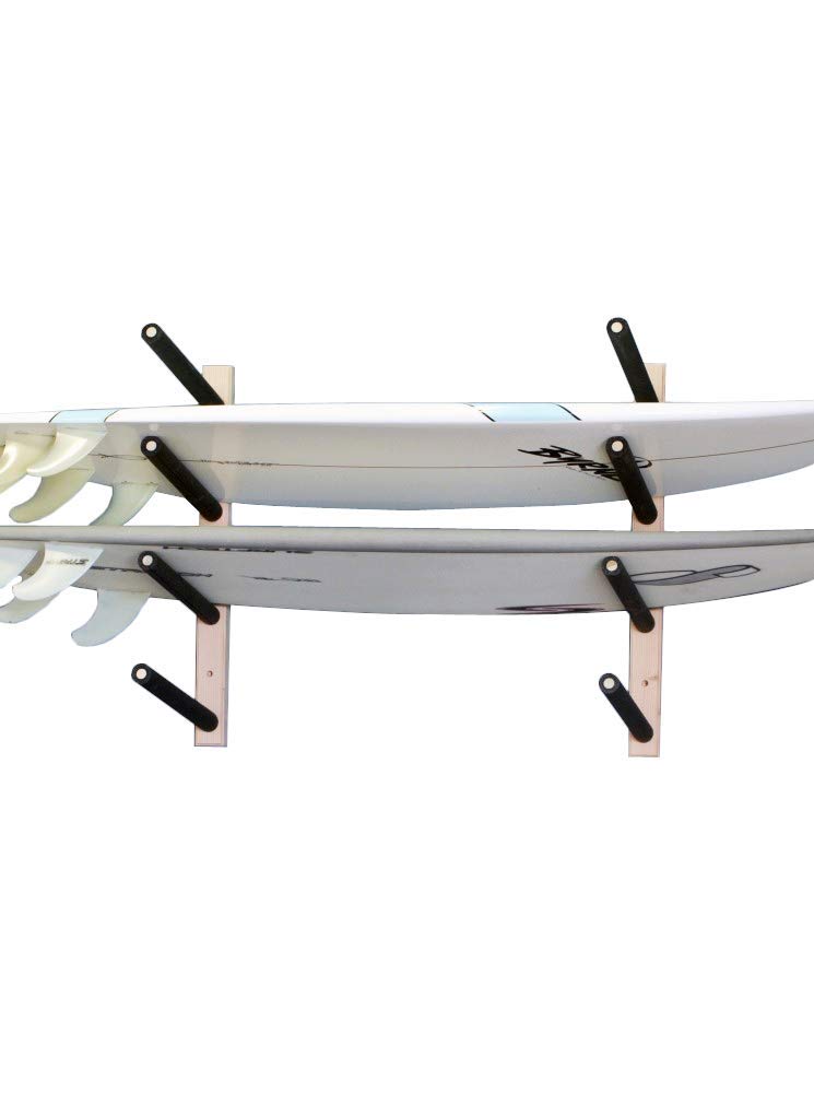 Surfboard, Wakeboard, Kiteboard Wall Rack Mount Holds 4 Boards Buy