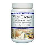 Natural Factors - Whey Factors, 100% Natural Whey Protein, French Vanilla, 45 Servings (2 lbs)