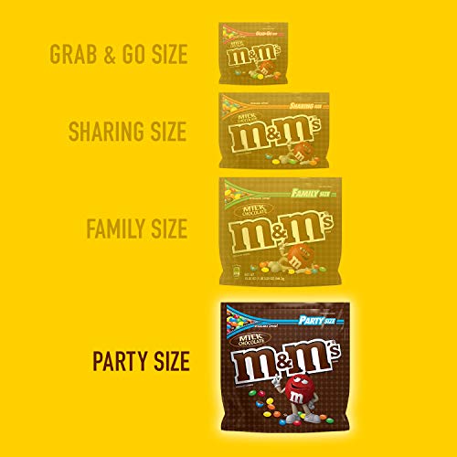 M&M'S Milk Chocolate Candy Party Size 38-Ounce Bag (Pack of 2)