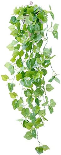 Youthny Artificial Vine Green Ivy Hanging Plant Wall Home Balcony Decorative Flower Basket Plant Wedding Decoration