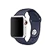 iMOMO Sport Band Compatible with iWatch, Soft Silicone Sport Band [3 Pieces for 2 Lengths] Large/Small Wrist Strap Replacement for iWatch 1 2 3 4 All Models 38mm /40mm - Midnight Blue