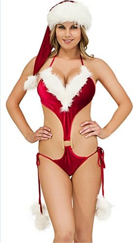 Ladies Sexy Babydoll Lingerie Underwear Party Fancy Santa Dress Xmas Claus Costume Outfit