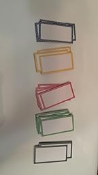 Amazon.com : 1" x 2" Magnetic Labels White Board Accents 30 Labels 5 ...