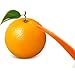 GikPal Fruit Vegetable Peelers - 3 Piece Peelers Set (Straight, Serrated, Julienne Blades) - Razor-sharp Stainless Steel Blade Silicone Handle included 2 Piece Citrus Peelers (orange),Set of 5