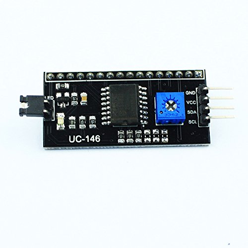 Arducam 1602 16x2 Serial HD44780 Character LCD Board Display with White on Blue Backlight 5V with IIC/I2C Serial Interface Adapter Module for Arduino - Thumbnail 2