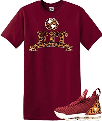 We Will Fit Shirt to Match The Nike Lebron XVI EP 16 King James Team Red Leopard