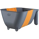 Kitchen Maestro Collapsible Hands-free Silicone Colander/Strainer