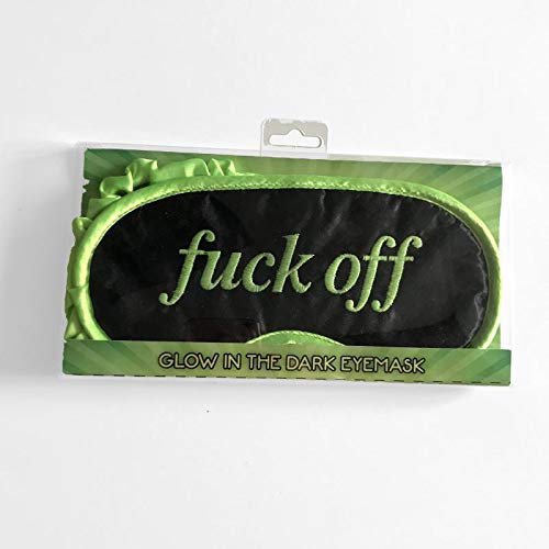 New F*CK Off Glow in The Dark Sleep Eye Mask Novelty Practical Joke Gift Travel Sleepwear