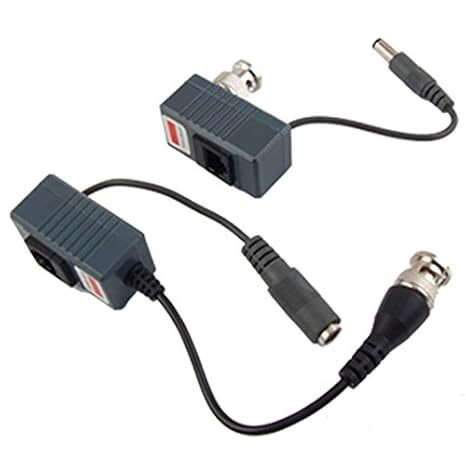 Amazon.com: Armorview BNC to RJ45 CAT5 Cable Video + Power Balun Connector for CCTV Camera (Pack of 4 Pairs): Camera & Photo