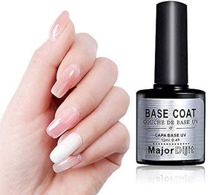 Pawaca Vernis à Ongles Gel Sans Nettoyage Du Dessus Et De Couche De Base Finition Brillance Et à Long Terme à Séchage Rapide 10ml Chaque Bouteille
