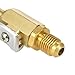 KKmoon Air Conditioning Refrigerant 3PCS Color Coded R410A R134A Shut Valves for AC HVAC Refrigeration Charging Hoses