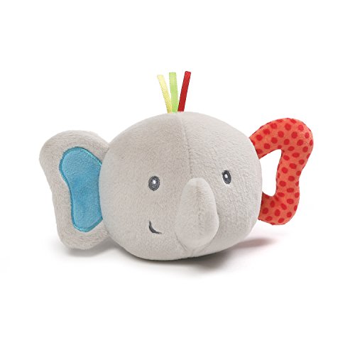 Gund Baby Flappy Elephant Silly Sounds Light Up Plush Ball, Gray, 6