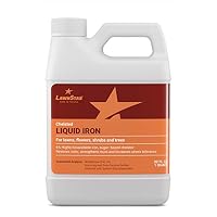 LawnStar Chelated Liquid Iron (32 OZ) for Plants - Multi-Purpose, Suitable for Lawn, Flowers, Shrubs, Trees - Treats Iron Deficiency, Root Damage & Color Distortion - EDTA-Free, American Made